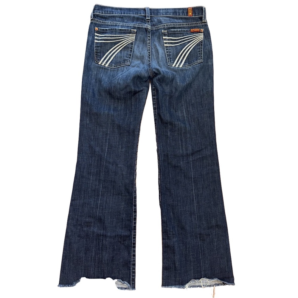 7 For All Mankind Dark Blue Flare Jeans